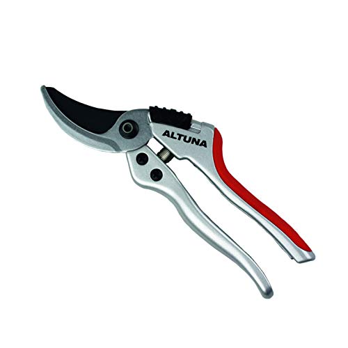 Tijera de Poda a Una Mano Pruning J463 - Ajuste Manual - Mango Ergonómico Bimaterial - Corte Bypass Muy Preciso - Resistente y Muy Ligera - Tijera de Jardinería Fabricada en Aluminio Forjado - Altuna