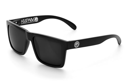 Heat Wave Visual Vise Z87 Sunglasses in Black with Silver Emblems
