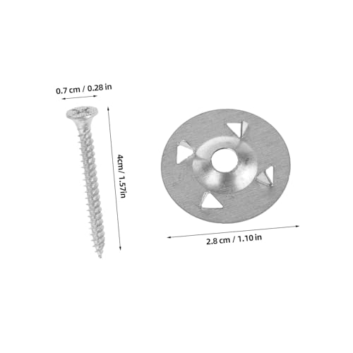 Rondelles en fer pour panneau de mousse argenté lot de 1 de fixation - 3