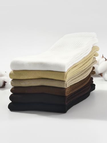 Image of HAVE A TREE 3-12 Pairs Womens Crew Lightweight Thin Calf Socks Size 6-11 | Lightweight thin crew calf socks for women, soft breathable comfort, perfect fit, durable everyday wear at great value.