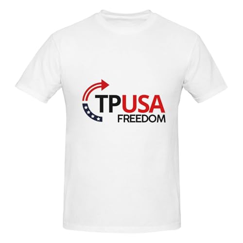 Turning Point USA Tpusa Faith Rip Charlie Kirk Freedom T-Shirt Adult White104