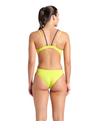 Image of Arena Womens Solid Team Swimsuit Tech Back Multi MaxLife Open Back Bathing Suit Athletic Swimwear