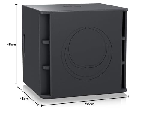 Turbosound MILAN M15B 2200 Watt 15 Aktiv-Subwoofer mit Klark Teknik-Technologie für tragbare PA- und Installationsanwendungen