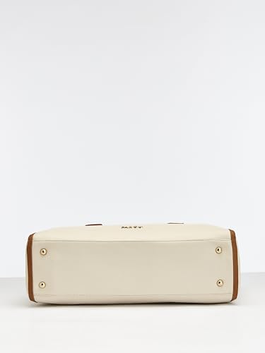 Image of Fargo Urbane Ivory Tote Bag for Women | Large Vegan Leather Handbag with 16-Inch Laptop Compartment, RFID Pockets, Zip Closure | Stylish Office, Travel Tote | Made in India