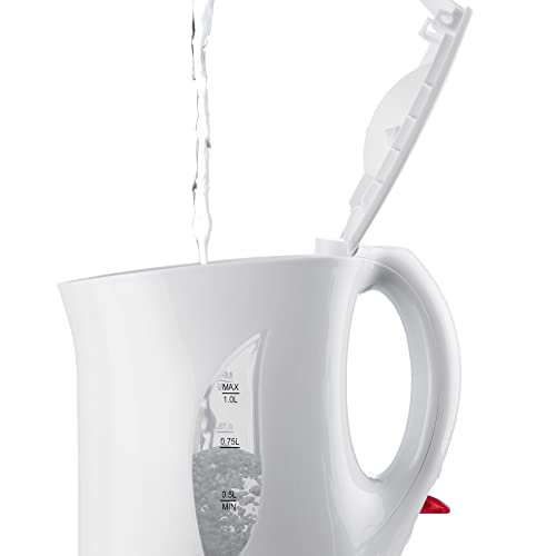 Daewoo Compact Journey Kettle – Light-weight Cordless Kettle with 1L Capability, Water Stage Indicator & Auto Shut-Off – Ideally suited for Tenting, Caravans, Workplaces, or Job Websites - Image 3
