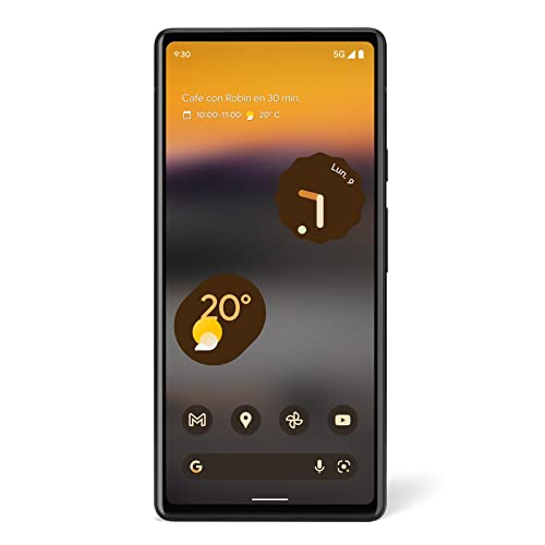 Google Pixel 6a: 12 メガピクセルのカメラと 24 時間のバッテリー寿命を備えた無料の 5G Android スマートフォン、チャコールカラー