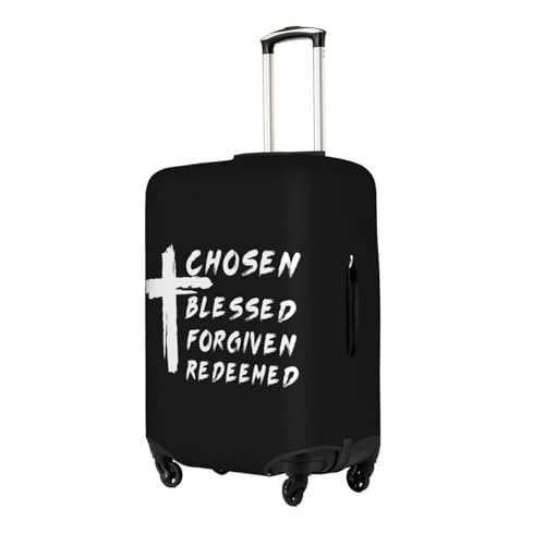 Travel Luggage Cover Chosen Blessed Forgiven Redeemed Fashion Washable Baggage Suitcase Protector Fit For Luggage Medium2