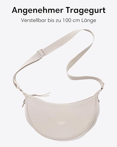 LARKSON Crossbody Bag Damen & Herren Beige - Solveig Small – Bild 3