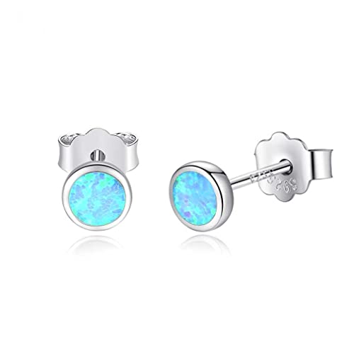 Boucles d'oreilles opale bleue pour illuminer vos tenues de bureau et soirées