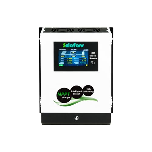 SOLAFANS 48V 90A MPPT Controller, 4,3" HD-Touchscreen, 4960W, PV DC150V, 12V/24V/36V, Reaktivierung leerer Batterien, mehrsprachig, Bluetooth