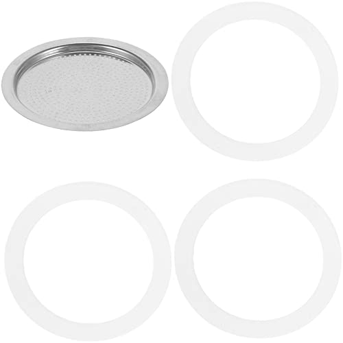 UKCOCO 1 juego Juntas de Silicona para Cafetera Repuestos para Cafetera de Tazas Filtros Inoxidable y de Sellado Accesorios de Café de Silicona de Alimenticio