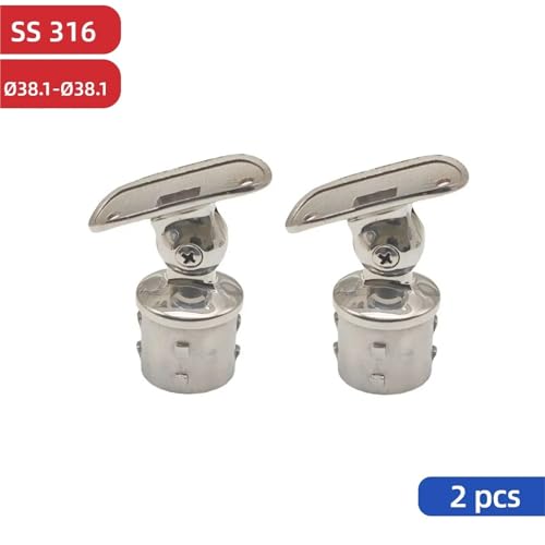 Soporte ajustable de 38,1mm de alta gama en acero inoxidable 316 3