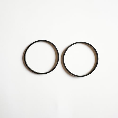 角ゴムベルト, 外径43mm, 内径40mm, 1.5mm角, CD/DVD/BDプレーヤー用 2本セット 日本製 Made in JAPAN