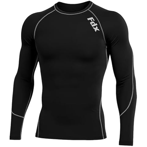 FDX Men's Lightweight Compression Base Layer Top Cover