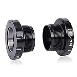 Pédalier 68 mm : construction en métal haute résistance pour pédalier de vélo compatible avec les cadres BB386 et BB30, poids léger d'environ 93,1 g avec finition et ingénierie noires