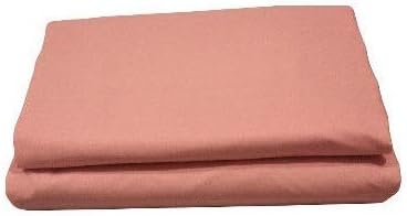 King Peach Flat Sheets Plain Dyed Flat Sheet - Size 254cm x 274cm, King Peach