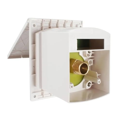 Douche extérieure pour caravane et camping-car avec valve réglable blanche