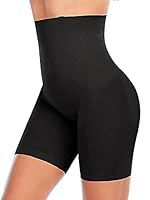 Kroywen aist Belly Pants Women Corset Waist Lifting Hip Shaper Pants Plus Size tummy shepar (BLACK)