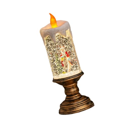 Lampe LED portable boule à neige pour fête de Noël - 8