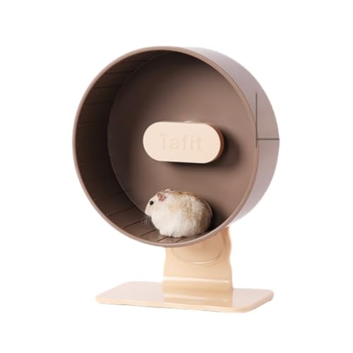 SIzlahoハムスター回し車 静音 キャンディホイール 走りやすい 可愛い サイレントホイール 安定 大直径 ストレス解消 ゴールデンハムスター キンクマ ドワーフハムスター 小動物に対応 高さ調整可能 ブルー 22cm (ブラウン,22cm)