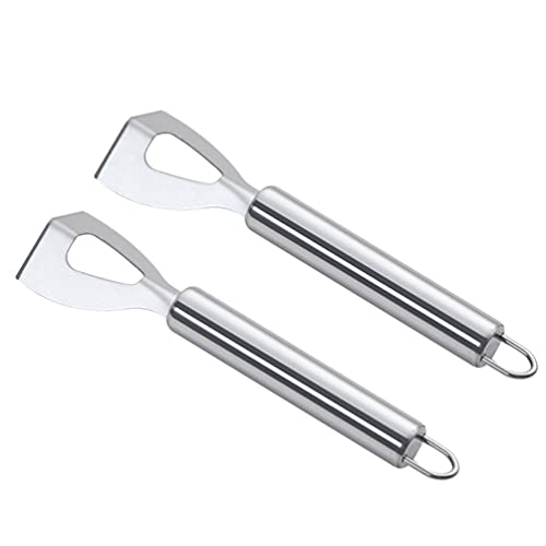 2pcs Stainless Steel Butter Cheese Cutter Kitchen Supply Bread Slicer Bread Chopper Butter Spreader Butter Slicer Cheese Scraper Cheese Slicer Kitchen Tool Butter Scraper