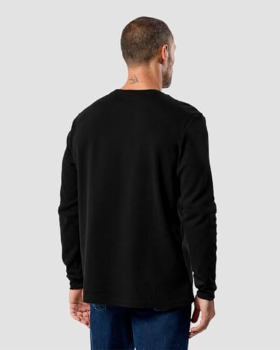 INTO THE AM Long Sleeve Waffle Knit Shirt S-4XL Premium Crew Neck Long John Thermal Shirts for Men2