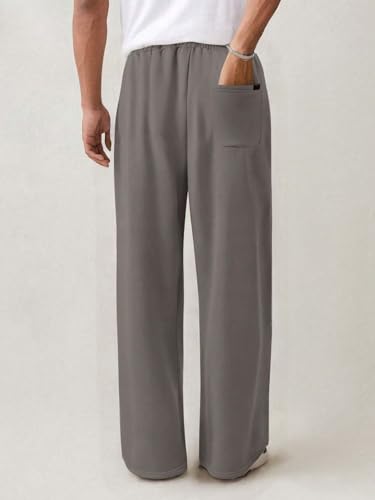 ZAFUL Mens Baggy Jogger Pants Casual Drawstring Wide Leg Stars Straight Workout Sweatpant with Pockets2