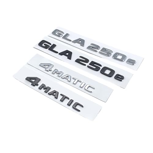 Repuesto de letras cromadas GLA250e 4Matic para reparar el maletero de Benz 3