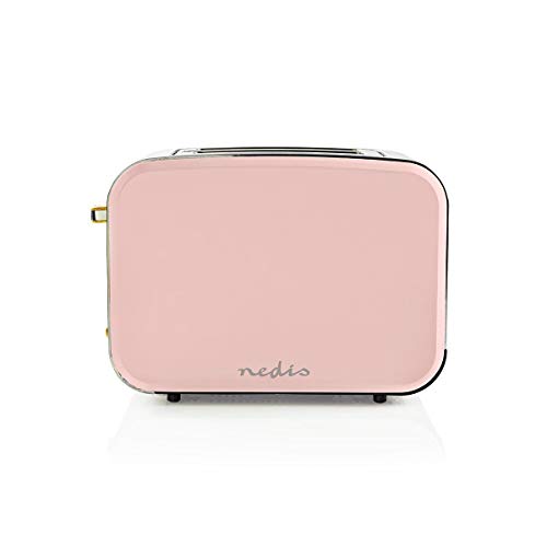 Nedis-Tostadora-2-Ranuras-Anchas-Suave-al-Tacto-Rosa