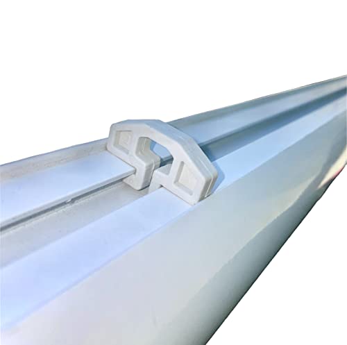 Soccer Goal Net Fixing Clips for Aluminium Goals, Twist Fit Net Hook Fixings for Soccer Goals, Pack of 50