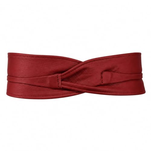 Image of FASHIONGEN - Woman Italian leather Obi belt, CASSIANE