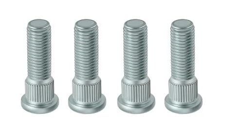 4pcs Rear Wheel Hub Brake Drum Lug Bolts Stud M12*1.25 Thread Replacement for Yamaha G1 G2 G5 G11 & (G8 G9 Gas Models) & 07-14 G29 Golf Cart