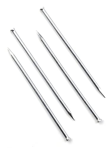 Design61 100x Stahlstifte Stahlnägel Sockelleistenstifte Nagel 1,5 x 35 mm Flachkopf Verzinkt