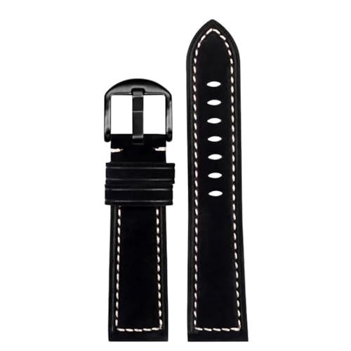 Bracelet montre cuir Crazy Horse 22 mm pour un style aventurier