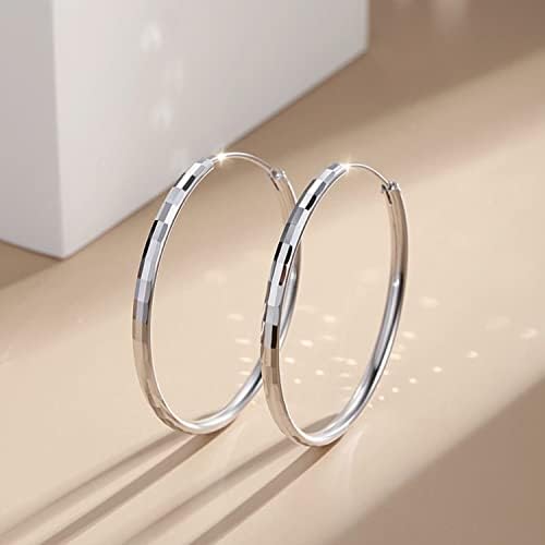 Dünne Creolen aus Silber 925, Creolen 30mm, 40mm, 50 mm, Sterling Silber Creolen, Silber Creolen