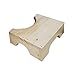 XMCF Taburete del tocador Reposapiés de tocador, reposapiés de Madera sólida Gruesos, reposapiés escalonados para Lavar y secar los heces elevadas para baños Taburete fisiológico (Color : A)