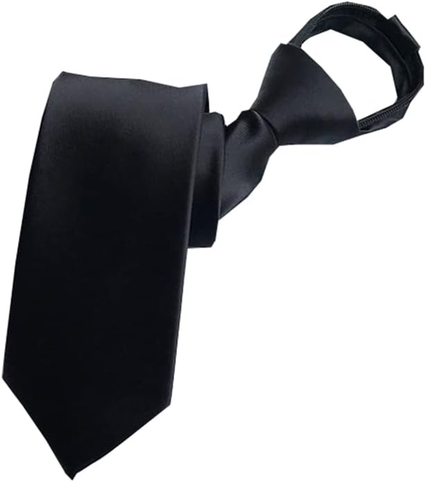 Adulove Men's Zipper Neckties Pretied Ties Set Zip Classic Neck Tie Wedding Business
