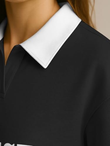 Image of HELLCAT Crop Tshirt for Women Stylish Western | Polo T Shirt for Women Full Sleeves