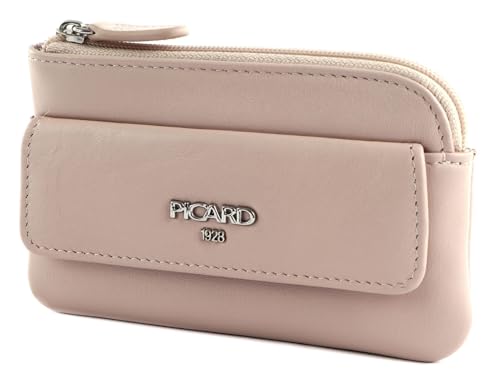 Étui à clés Picard Bingo en cuir vieux rose : un accessoire chic pour vos clés