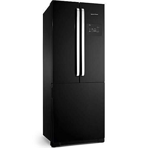 Geladeira Brastemp Frost Free Side Inverse 540 litros Preto com Ice Maker - BRO80AE 110V