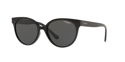 Vogue Eyewear Woman Sunglasses Top Black/Serigraphy Frame, Grey Lenses, 53Mm #TOP6