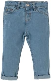 DeFacto Beli Lastikli Düz Paça Jean Pantolon Erkek Bebek - Görsel 1
