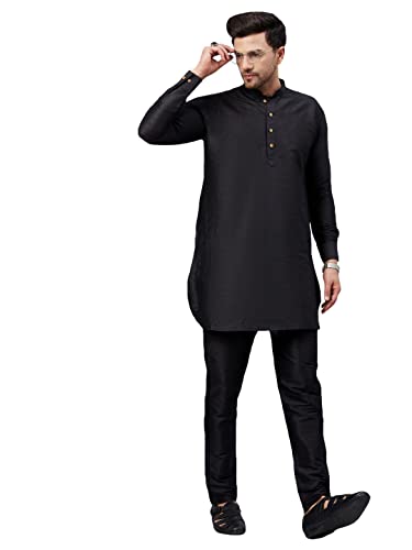 Image of VM Men's Silk Blend Kurta Pyjama Set