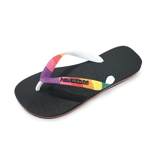 Havaianas Women Adult Buzz Lightyear Glow In The Dark Flip Flop Sandals, Black/Green, 6