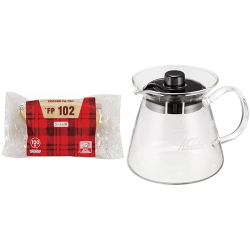 カリタ Kalita コーヒーフィルター FP102濾紙 2~4人用 100枚入り ブラウン #13129
