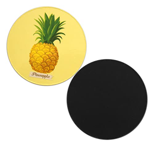 Imanes decorativos de piña, 2 pulgadas, juego 10 unidades miniatura 3