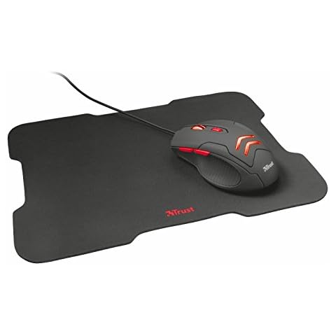 Trust Ziva Gaming-Maus und Maus-Pad schwarz Cover