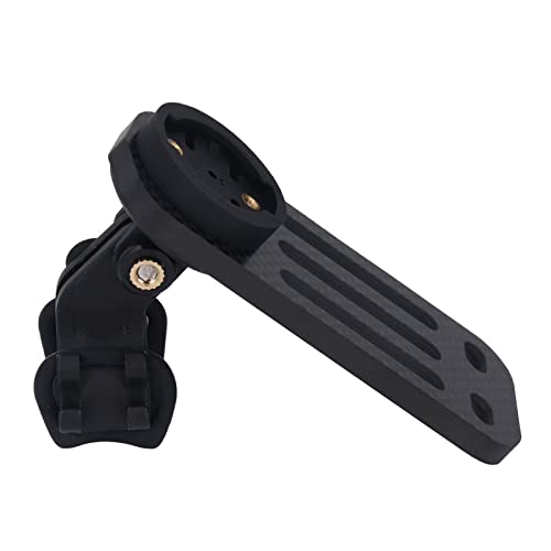 equlup Bike Computer Mount, Bicycle Bike Out Front Computer Mount 3K Carbon Fiber Handlebar Extension Bracket for Bicycle Accessories
