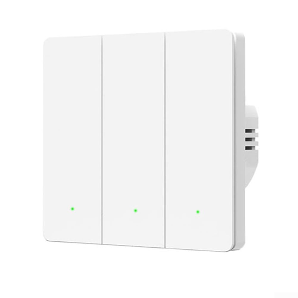 Tuya Smart Wall Light Switch, for Zigbee Connectivity, No Neutral Wire Needed, Works Seamlessly with Alexa and Google Home (3 Way)