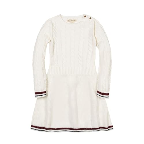 Image of Hope & Henry Girls' Milano Tipped Sweater Dress